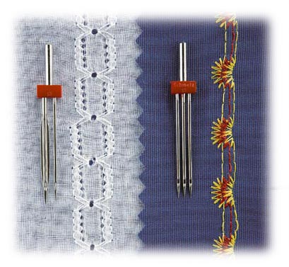 Twin Needle Stretch - 1pcs German Schmetz Household Three-Pin Household