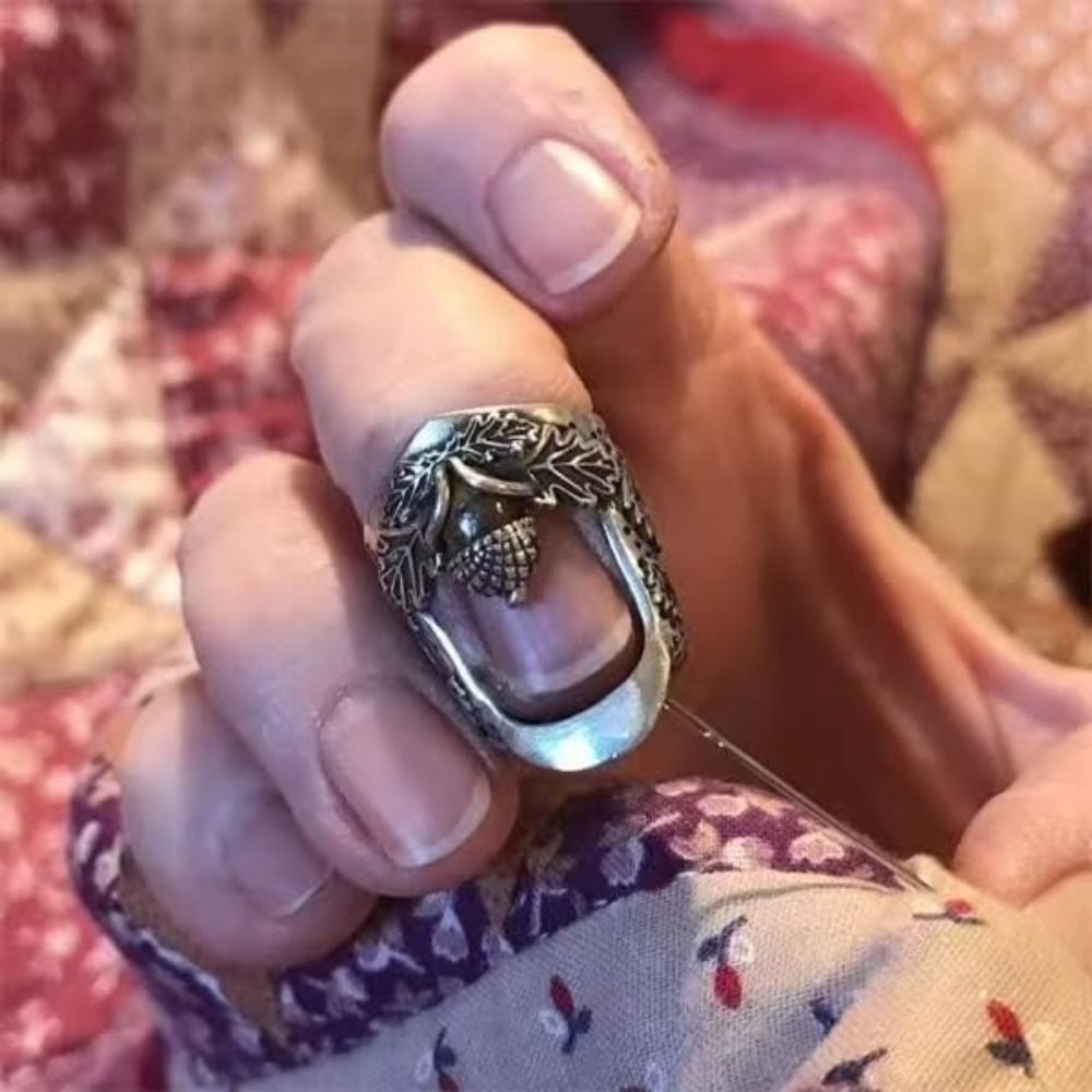 Sewing Thimble Metal - Metal Open Nail Acorn Thimble DIY