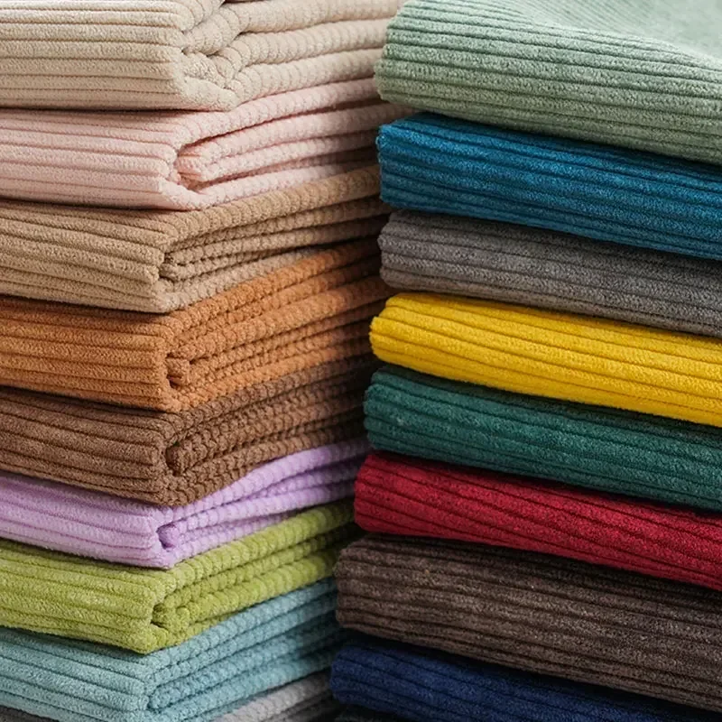 Sewing Velvet Fabric - Rib Corduroy Fabric Solid Color for