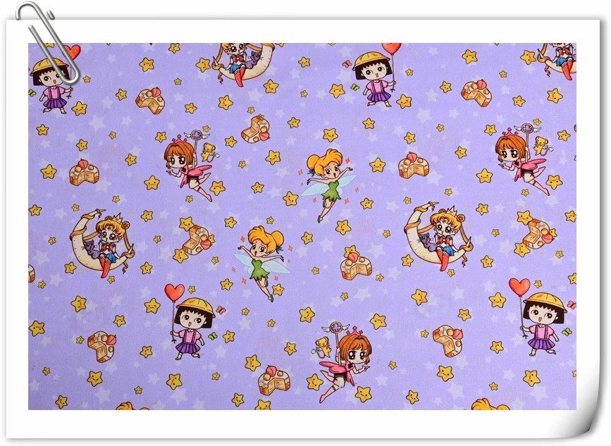 Sailor Moon Stars Cartoon Girl - Textile And Sewing Materials review and price