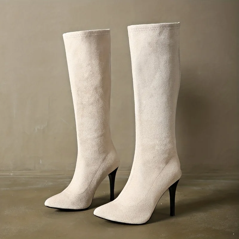 Women's Fashion Boots	Pointed  - Sewing Zipper review and price