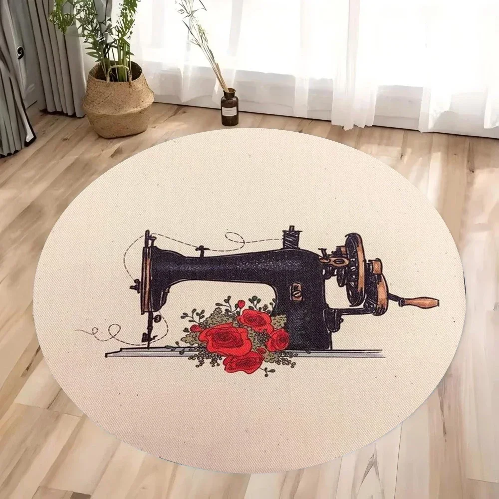 ~O~Vintage Sewing Machine Roun - Vintage Sewing Textile review and price