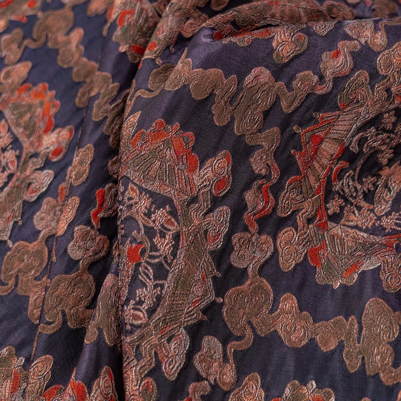 Purple Red Rayon Floral Jacqua - Sewing Fabric review and price