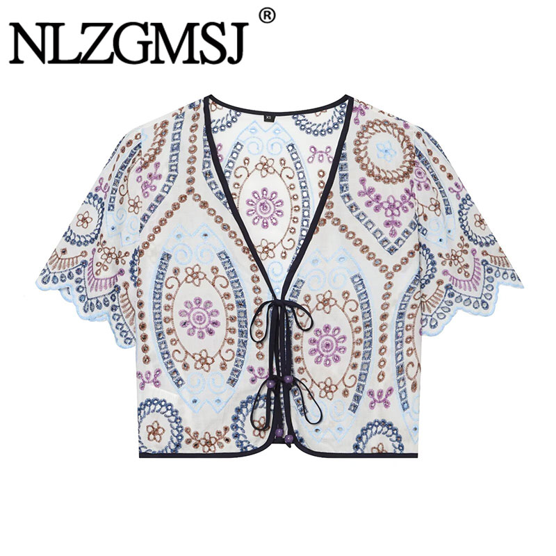 Nlzgmsj 2026 Summer Women Embr - Sewing V review and price