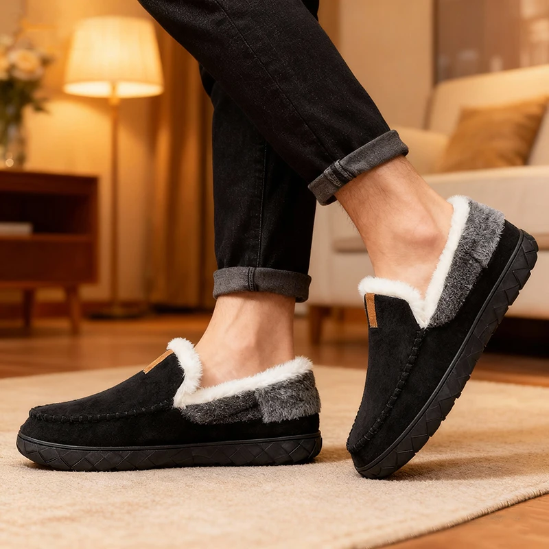 Men's Slippers Home Sewing Plu - Sewing Fleece review and price