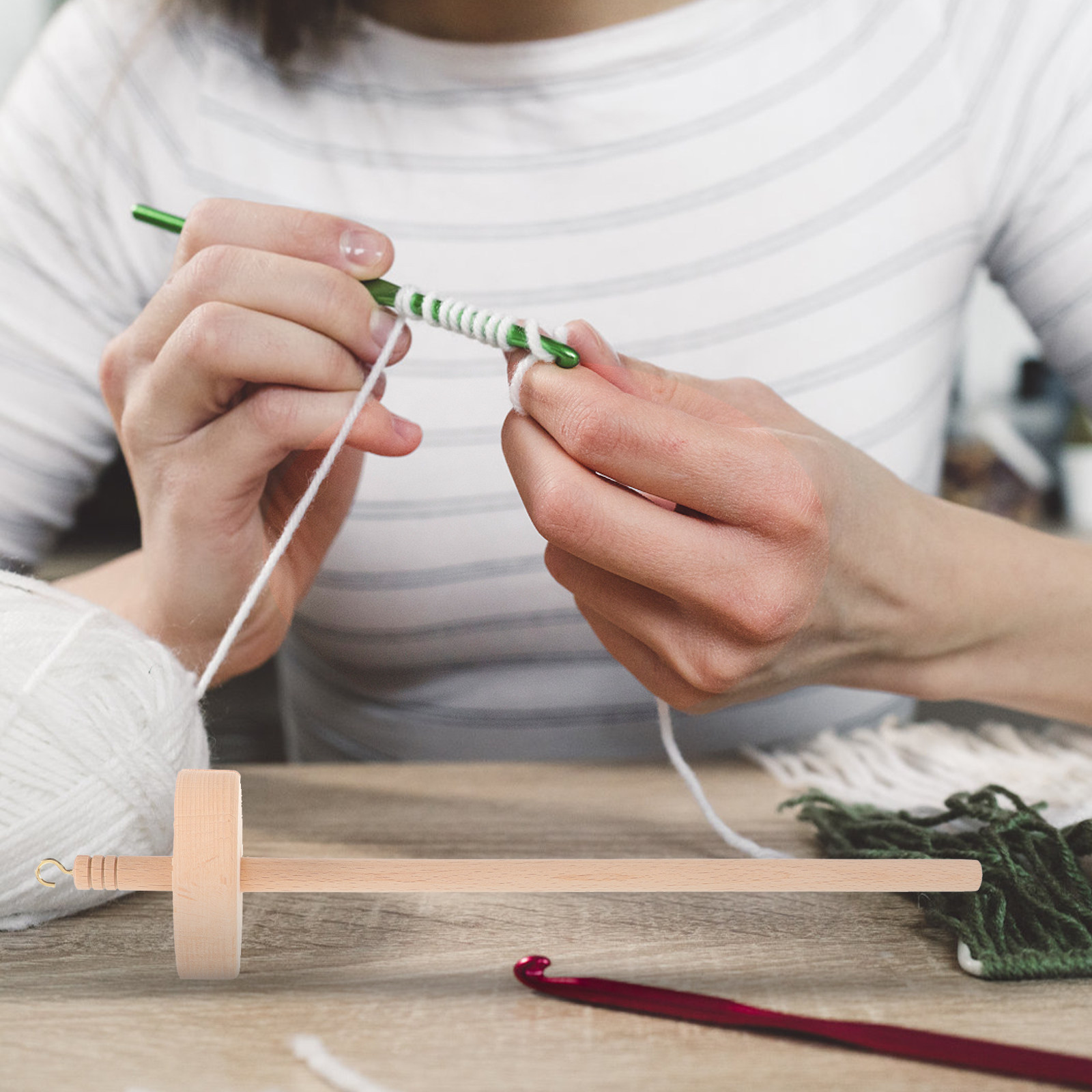 Wood Drop Spindle Wooden Yarn  - Sewing Knit review and price