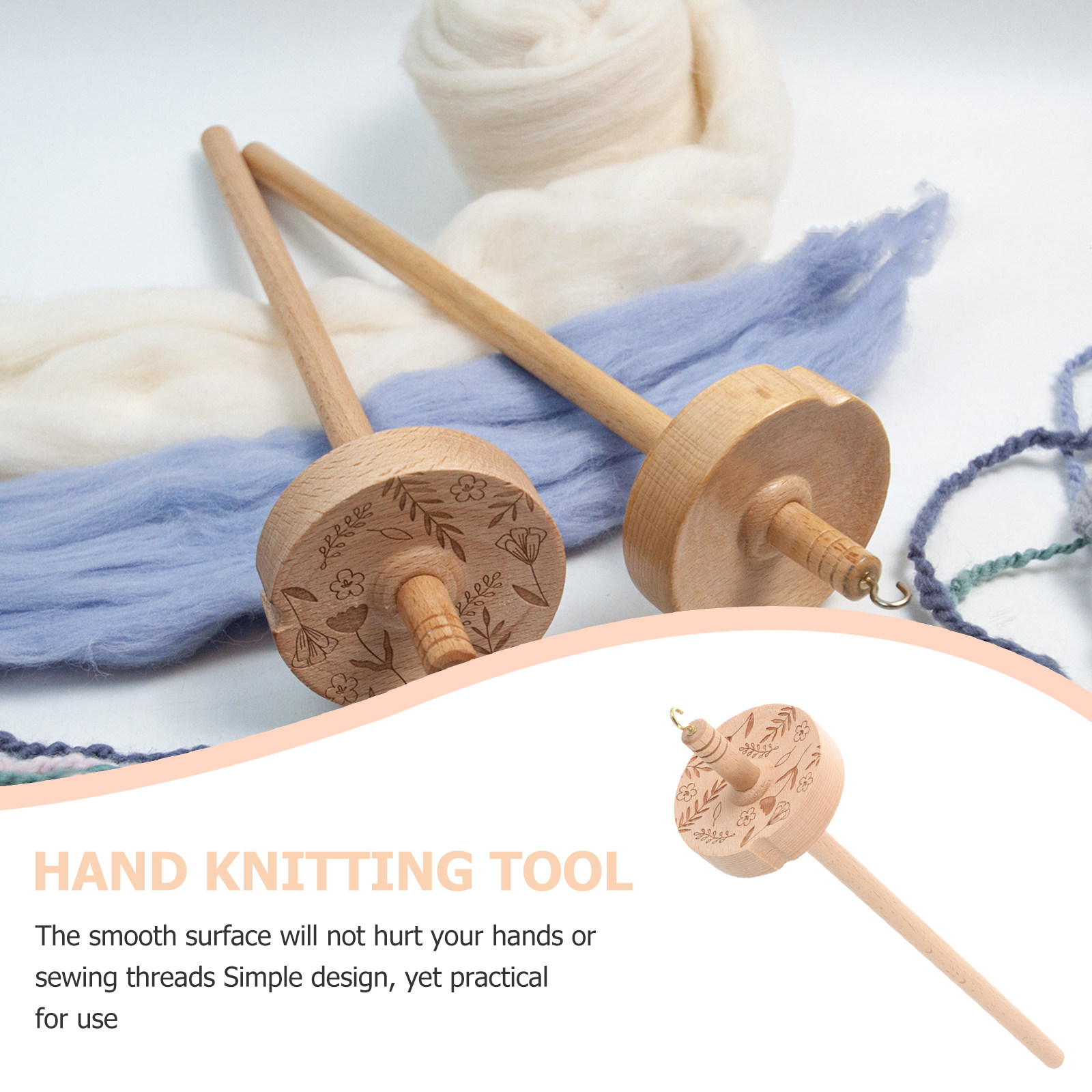 Wood Drop Spindle Wooden Yarn  - Sewing Knit review and price