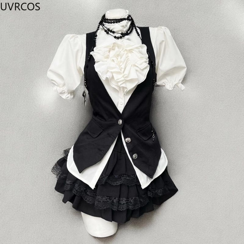 Y2k Aesthetic Lolita Style Swe - Sewing Vest review and price