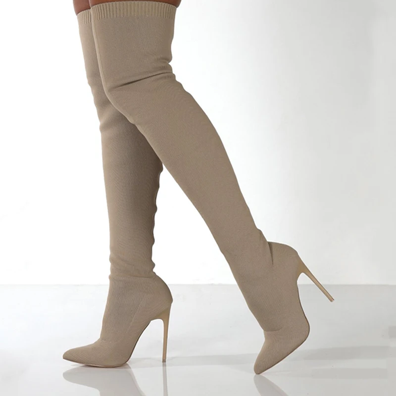 Women Autumn Over The Knee Boo - Sewing Knit review and price