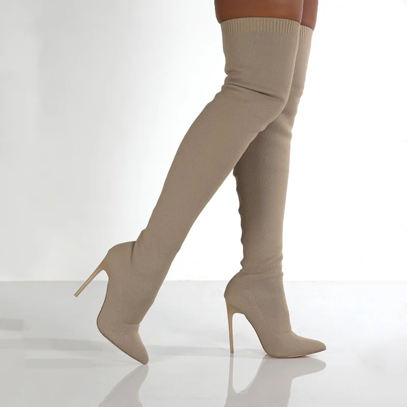 Women Autumn Over The Knee Boo - Sewing Knit review and price