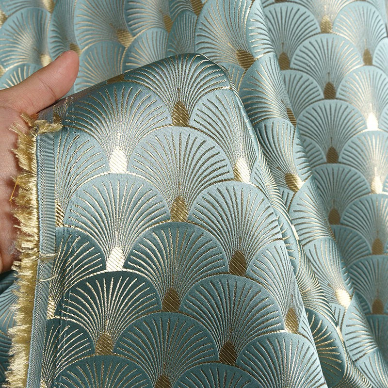 Ginkgo Leaf Fan Shaped Jacquar - Sewing Fabric review and price