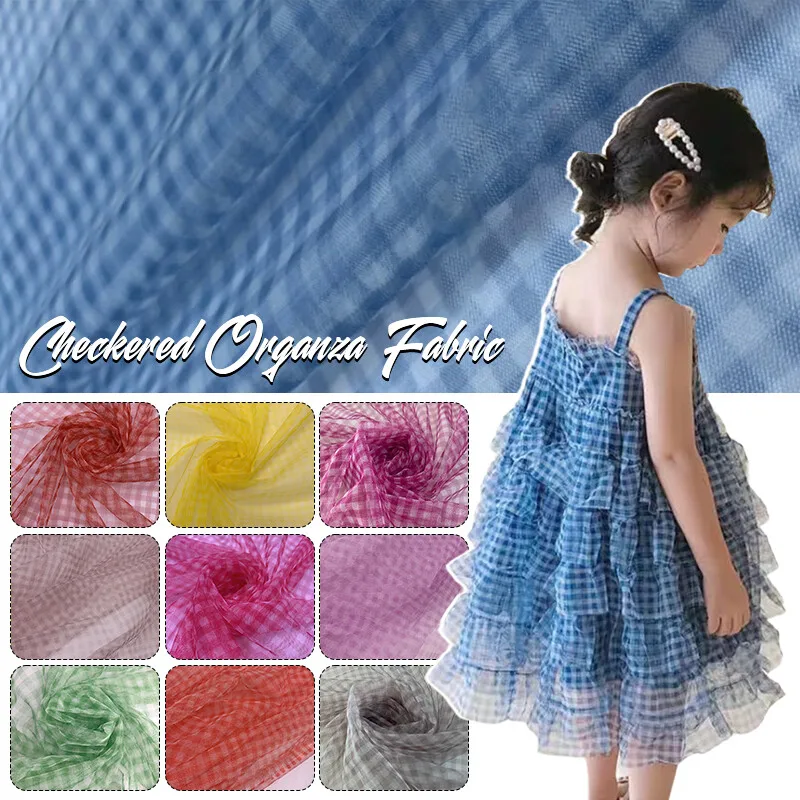 90x150cm Check Mesh Fabric Tra - Sewing Batik Fabric review and price