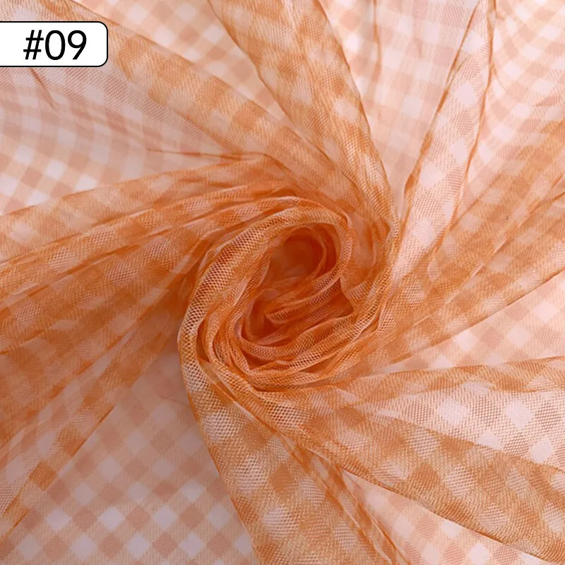 90x150cm Check Mesh Fabric Tra - Sewing Batik Fabric review and price
