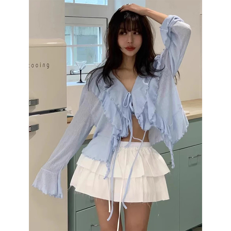 MEXZT Cropped White Shirts Wom - Sewing V review and price