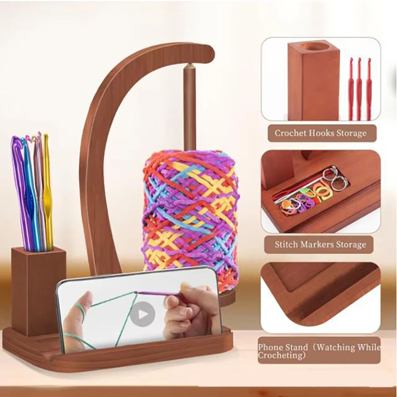 In Stock Wooden Rotating Yarn  - Sewing Knit review and price
