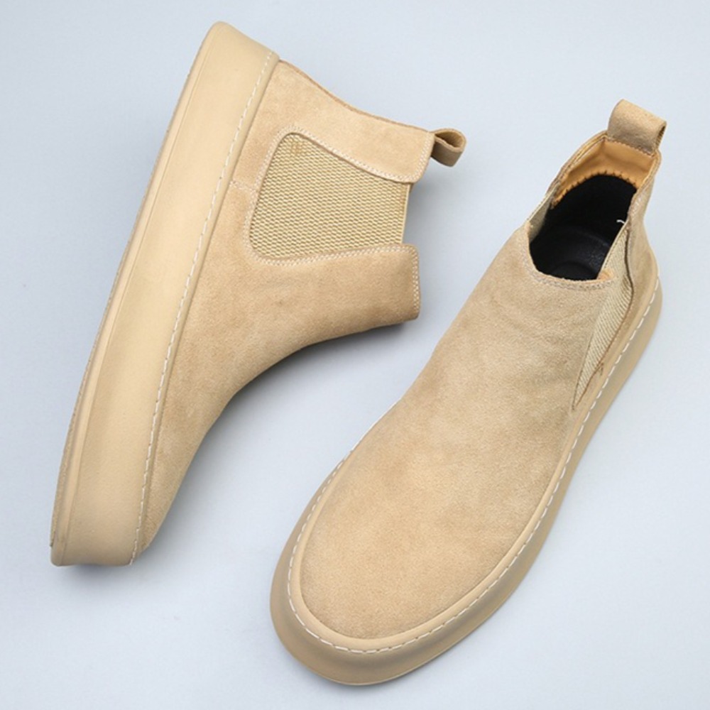 Leather Chelsea Boots for Man  - Sewing Fleece review and price