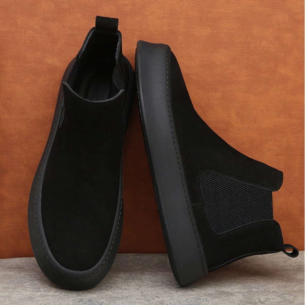 Leather Chelsea Boots for Man  - Sewing Fleece review and price