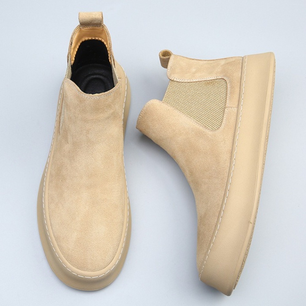 Leather Chelsea Boots for Man  - Sewing Fleece review and price
