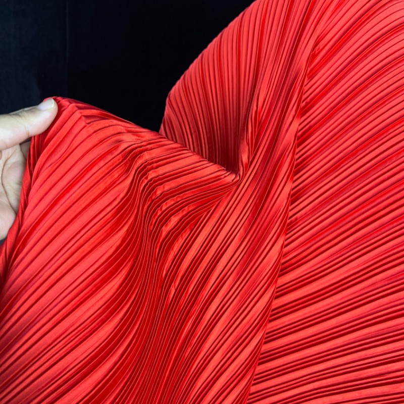 Stretch Imitation Silk Pleated - Textile And Sewing Materials review and price