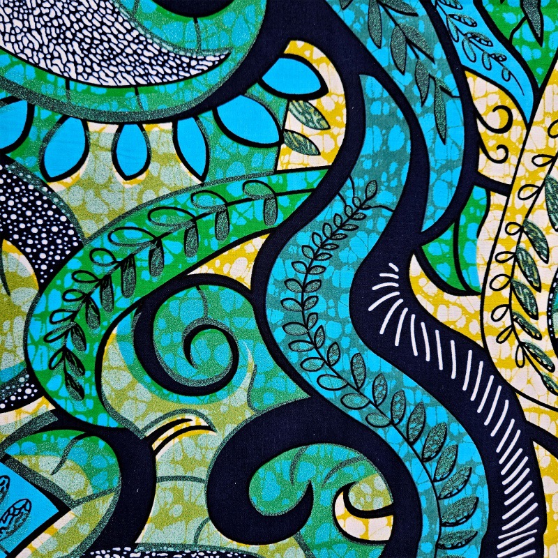 6Yards Long 46'' Wide African  - Sewing Batik Fabric review and price