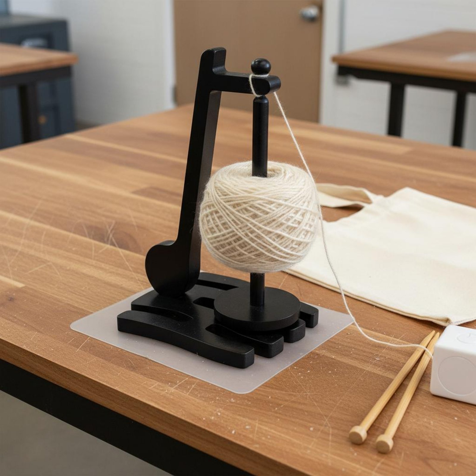 Wooden Yarn Holder 360° Rotati - Sewing Knit review and price