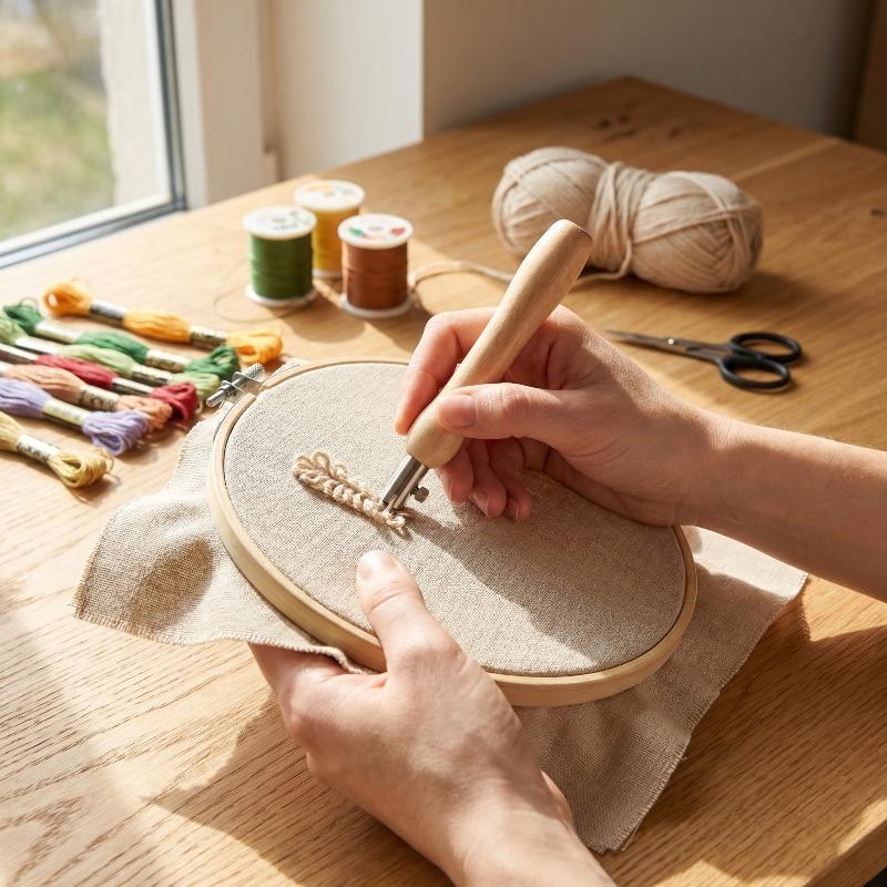 Simple Embroidery DIY Adjustab - Sewing Textile Art review and price