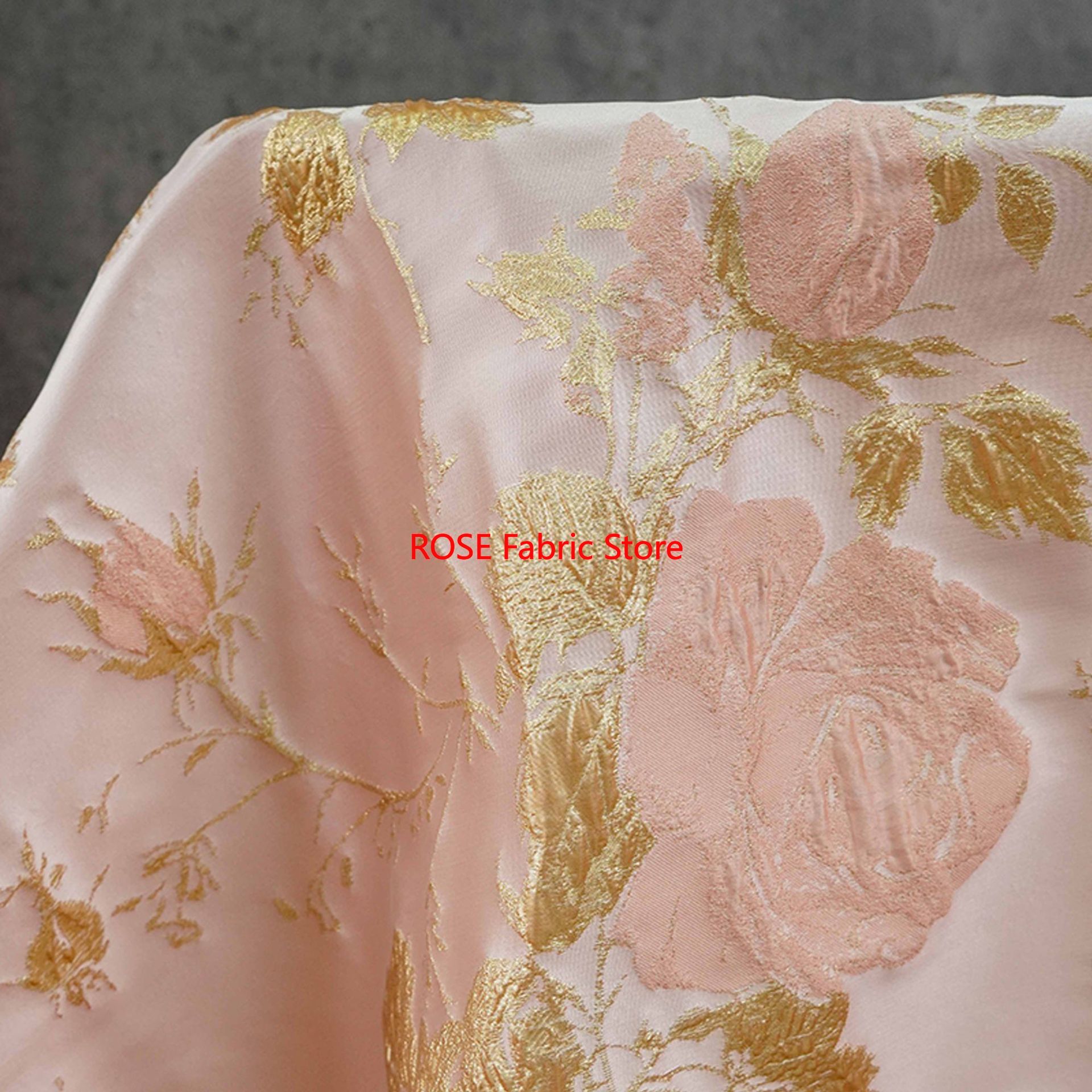 1 meter 3D Relief Gold Silk Fl - Sewing Vest review and price