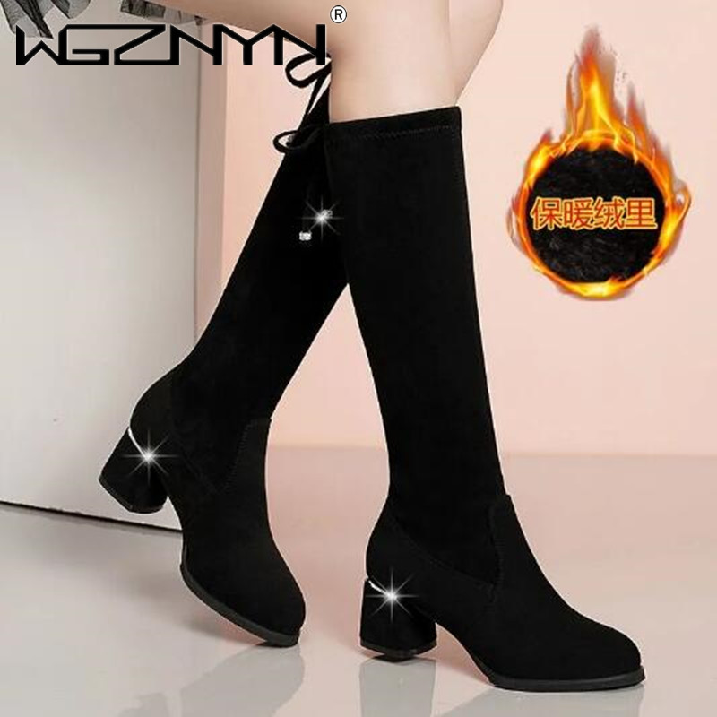 Women Autumn Winter Black Knee - Sewing Fleece review and price