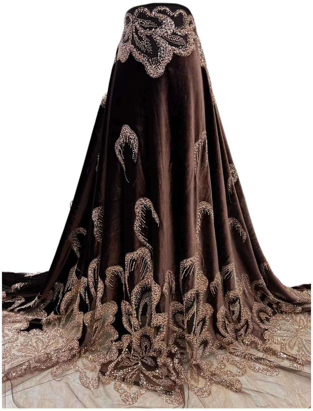 African Velvet Beaded Heavy La - Sewing Velvet Fabric review and price