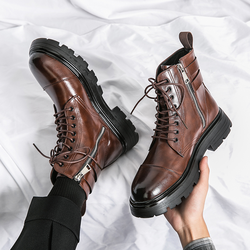 Brand Men's Naked Boots Fashio - Sewing Zipper review and price