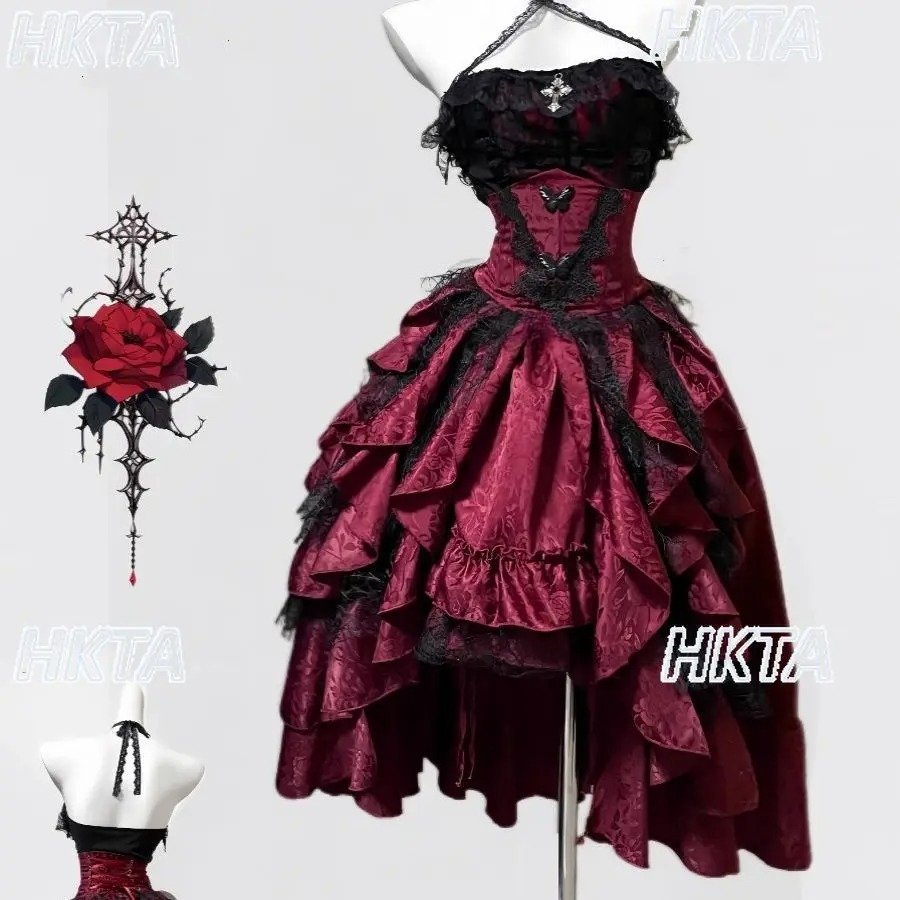 Dark Gothic Style Halter Long  - Sewing Vest review and price