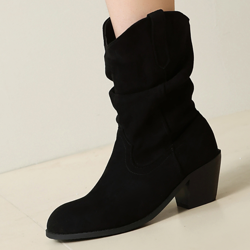 Pleated Ankle Boots for Women  - Sewing Fleece review and price