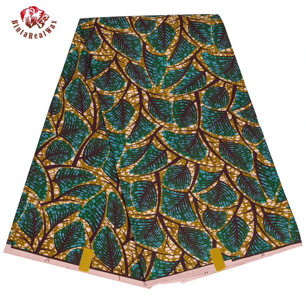 Ankara African Print Leaf Patt - Sewing Batik Fabric review and price