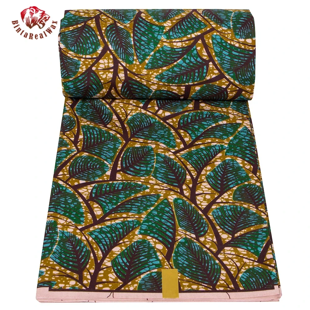 Ankara African Print Leaf Patt - Sewing Batik Fabric review and price