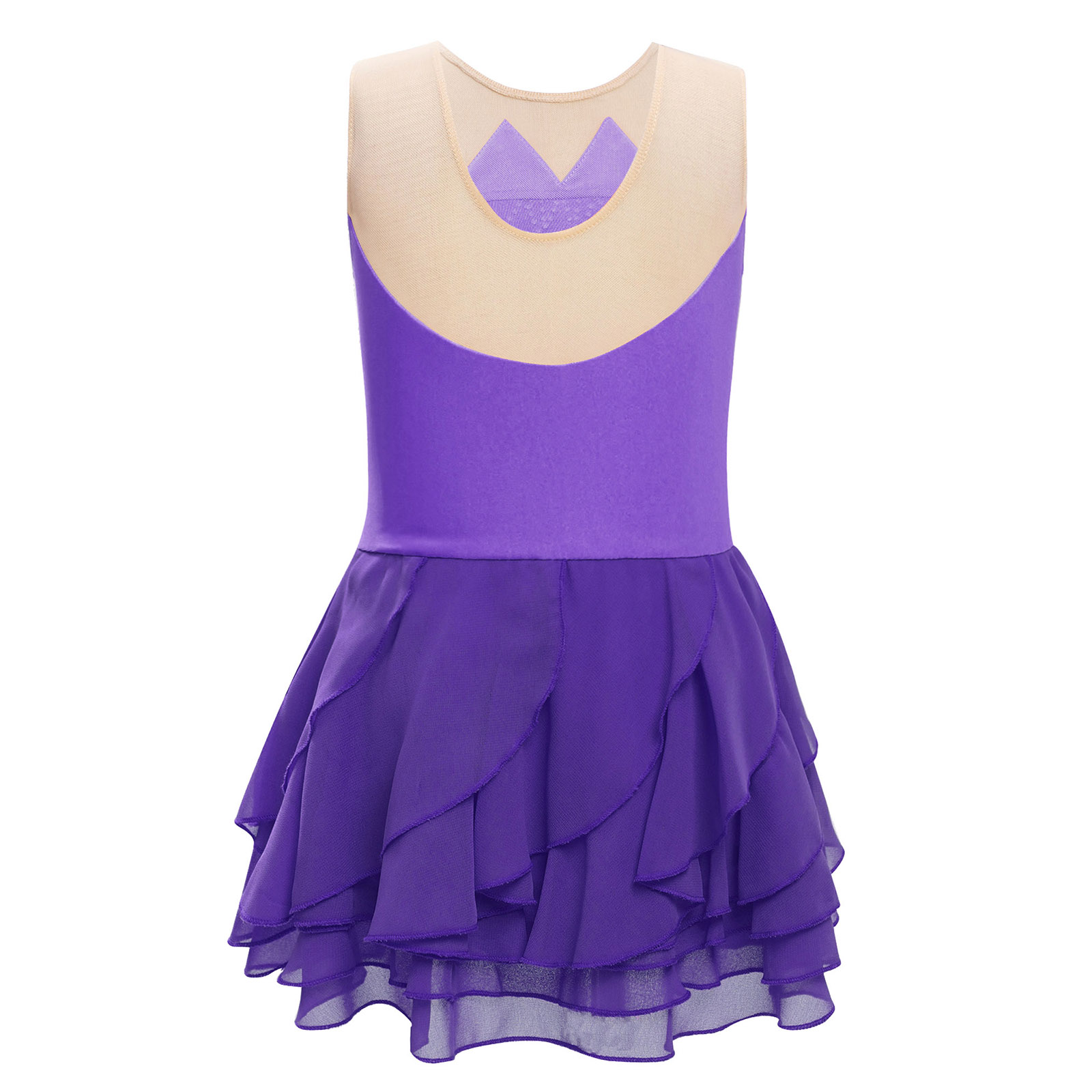 Girls Mesh Figure Skating Dres - Sewing Vest review and price