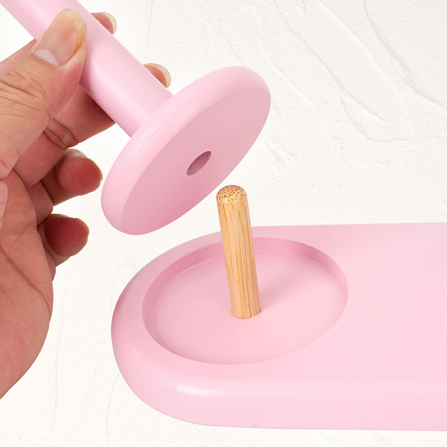 1pc Double-Axis Wooden Yarn Ho - Sewing Production review and price