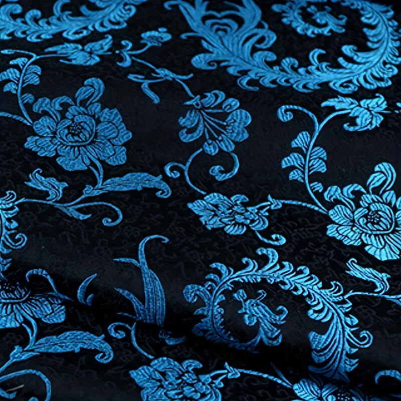 3D Blue Phoenix Tail Brocade F - Sewing Fabric review and price