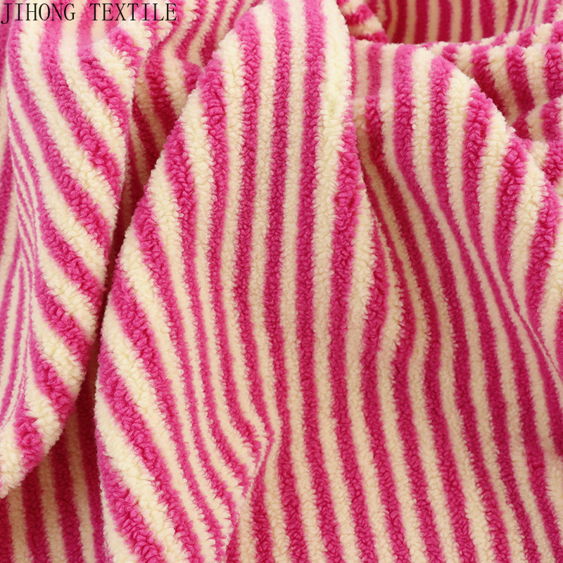Striped Jacquard Knit Fabric P - Textile And Sewing Materials review and price