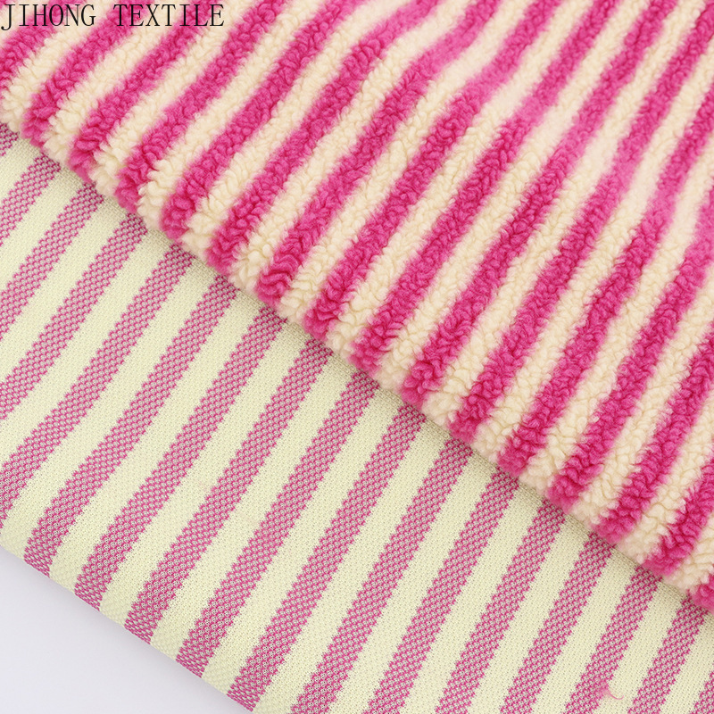 Striped Jacquard Knit Fabric P - Textile And Sewing Materials review and price