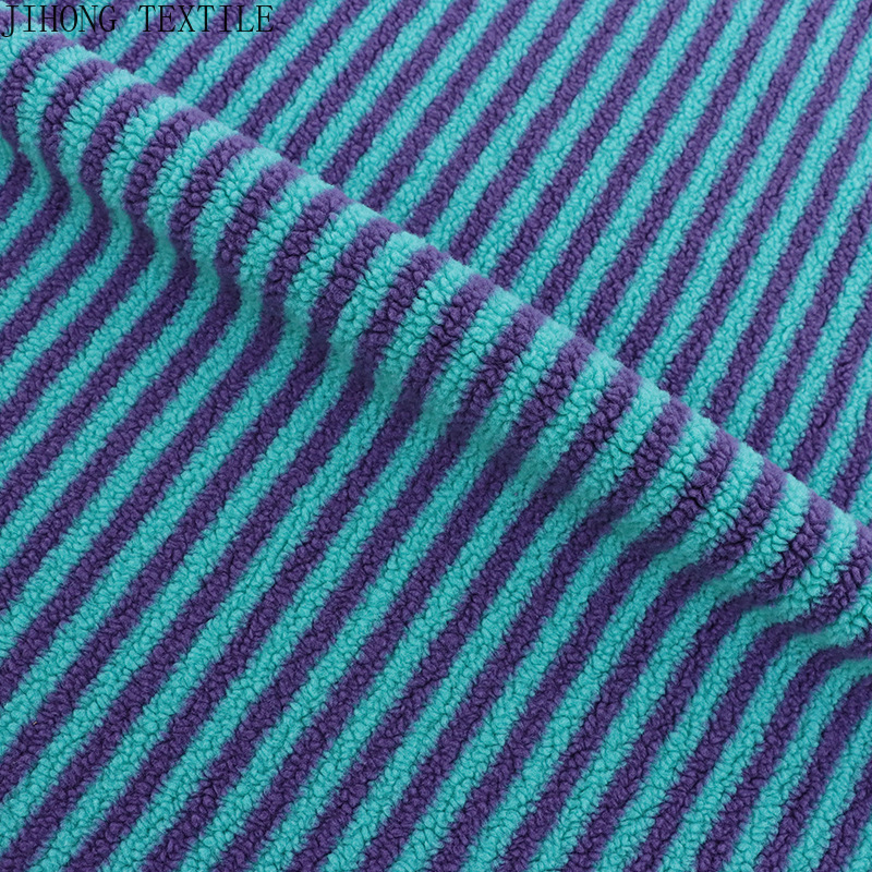Striped Jacquard Knit Fabric P - Textile And Sewing Materials review and price